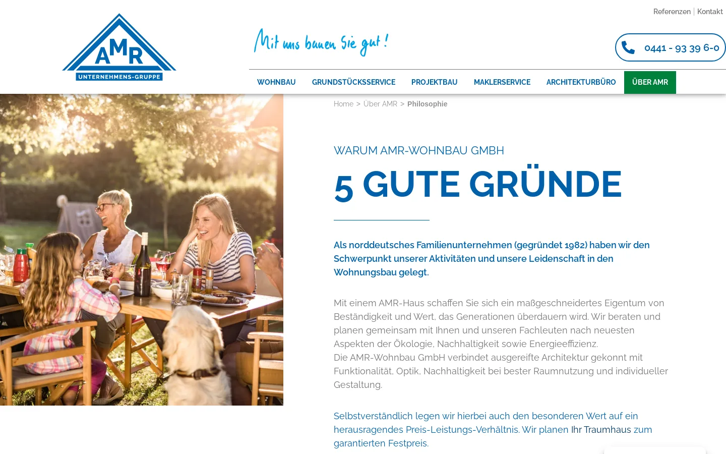Philosophie von AMR Wohnbau