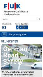 Screen mobil FUK / Feuerwehrunfallkasse Niedersachsen